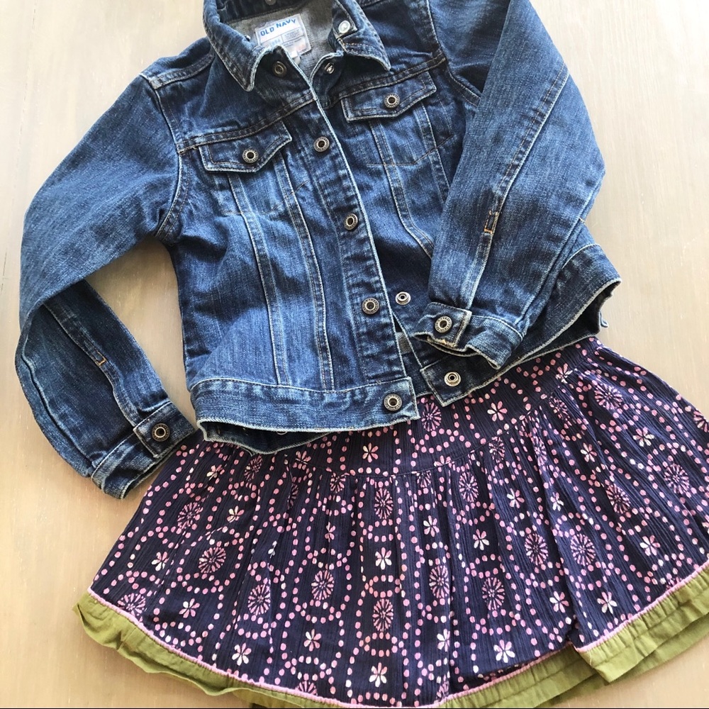 Fun print crinkle cotton skirt. Size S